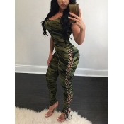 Lovely Stylish Spaghetti Straps Print Bandage Desi