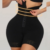 Lovely Sexy High-waisted Patchwork Black Waist Tra