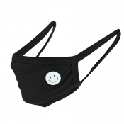Lovely Casual Smiley Face Print Black Face Mask