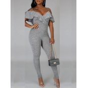 Lovely Casual Spaghetti Strap Flounce Design Flap 