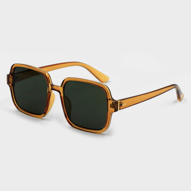 

Lovely Casual Patchwork Brown Sunglasses
