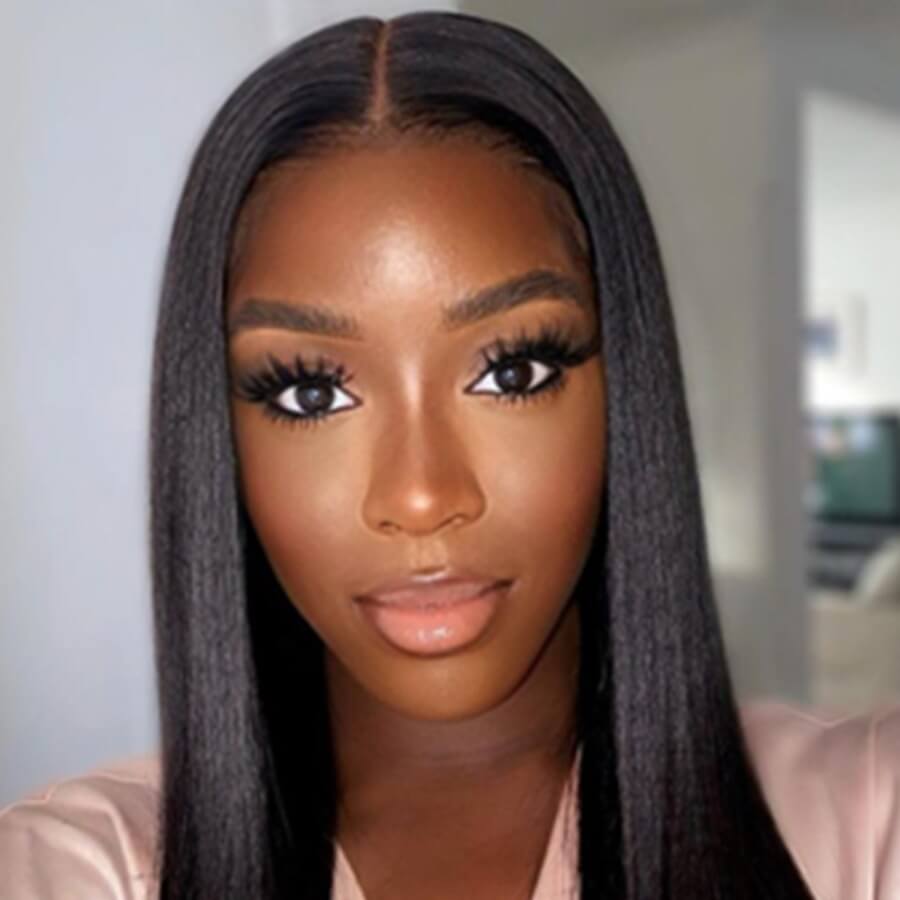 

Lovely Casual Straight long Black Wig