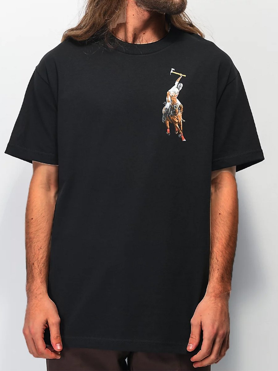 

Lovely Casual O Neck Graffiti Print Black Men T-shirt