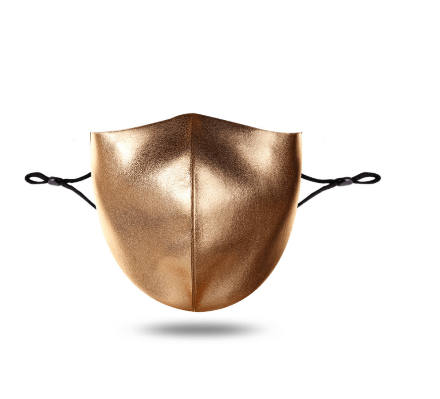 Lovely Casual Gold Face Mask