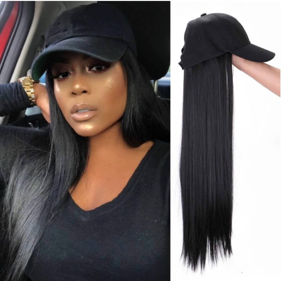 

Lovely Casual Long Straight Black Wig