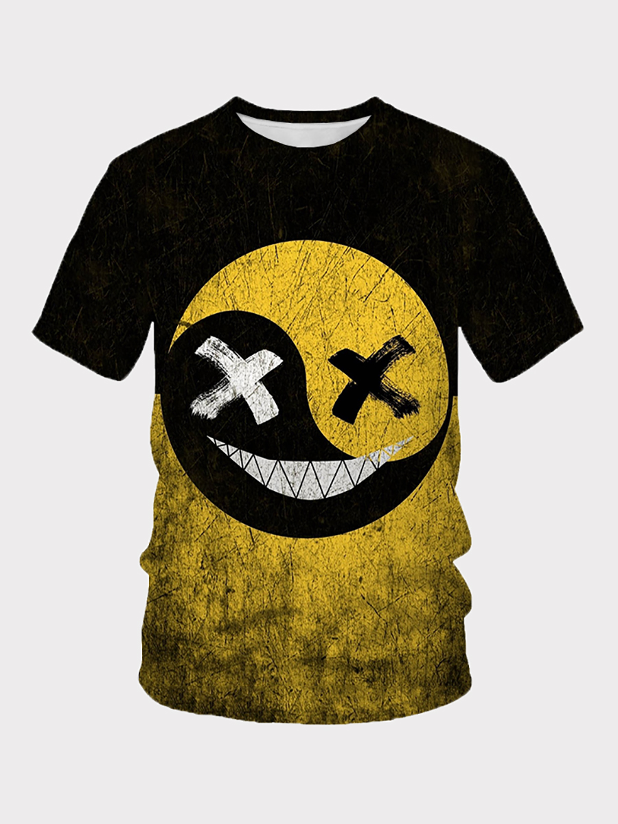 

Lovely Casual Geometric Letter Print Black Boy T-shirt
