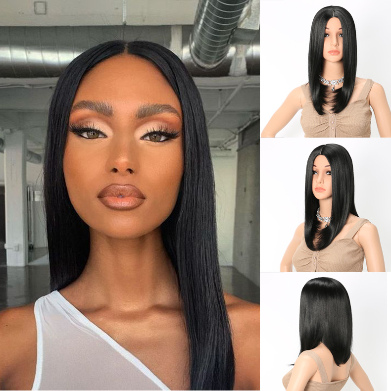 

Lovely Casual Straight Long Black Wig