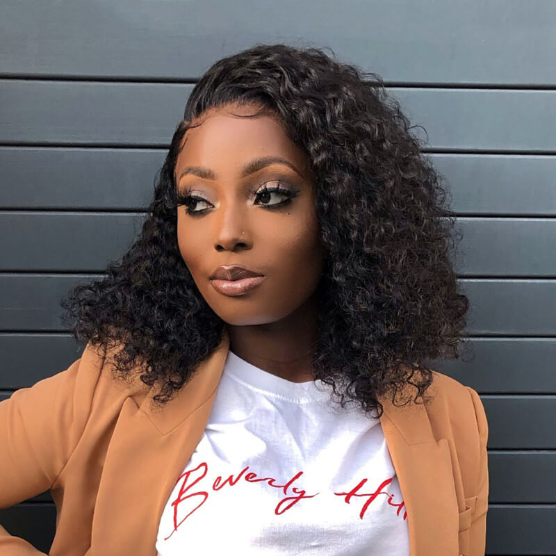 

Lovely Chic Curly Hair Black Wig