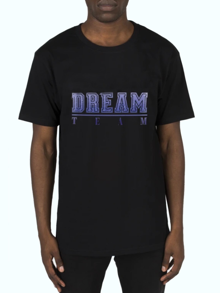 

Lovely Casual O Neck Letter Print Black Men T-shirt