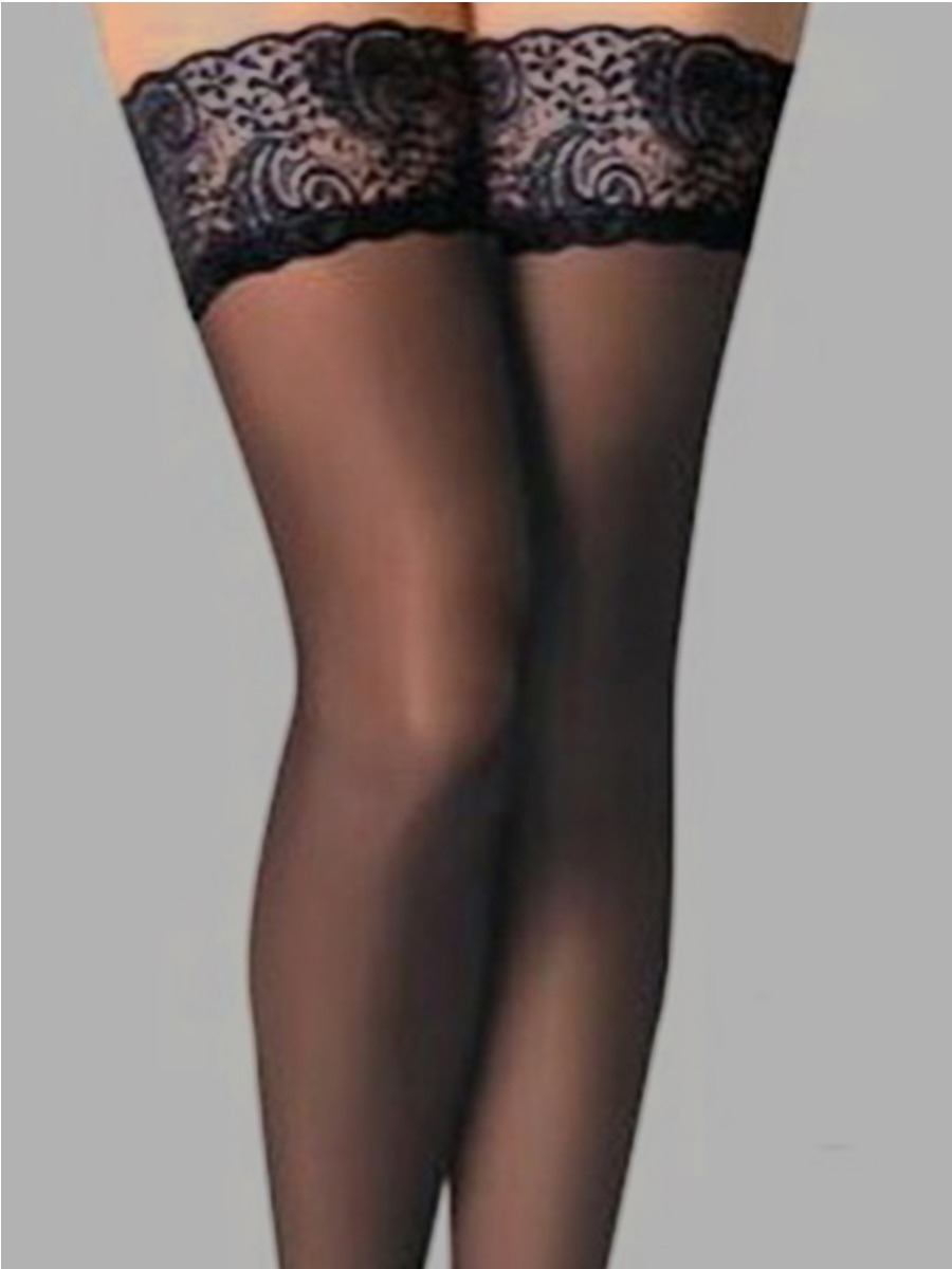 

Lovely Sexy Mesh Patchwork Black Bodystocking