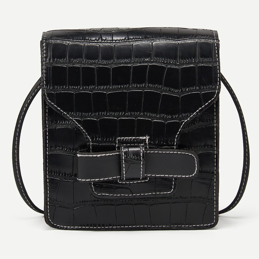 

Lovely Casual Stone Pattern Black Crossbody Bag