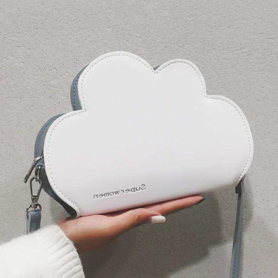 

Lovely Street Cloud Shape White Crossbody Bags