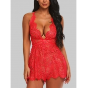 Lovely Sexy Backless See-through Bandage Design Re
