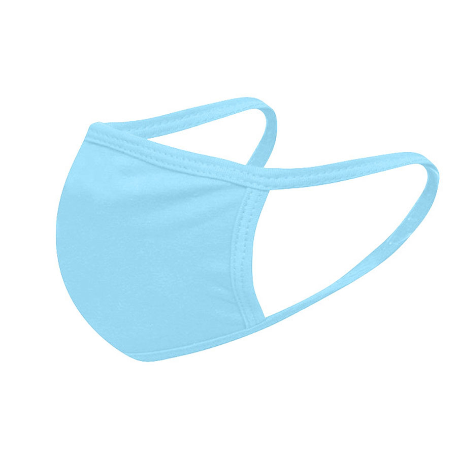 

Lovely Casual Basic Baby Blue Face Mask