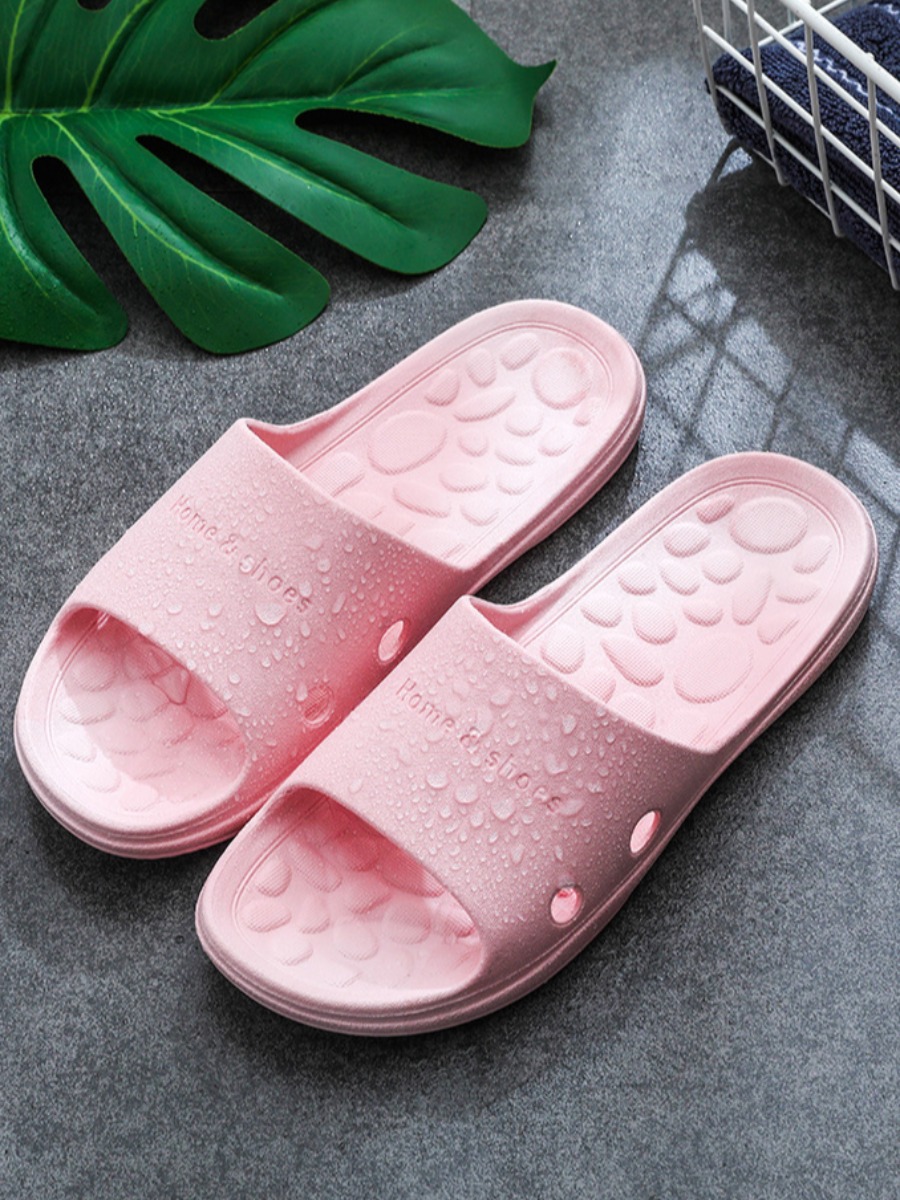 

Lovely Casual Hollow-out Light Pink Slippers