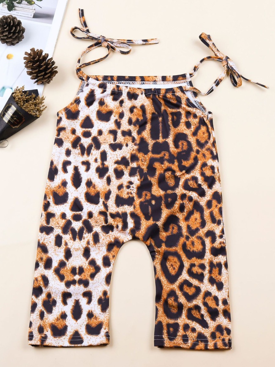 

Lovely Girl Street Leopard Print Bandage Design Pants