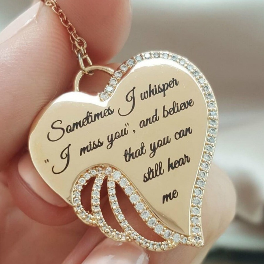 

Lovely Casual Letter Print Gold Necklace