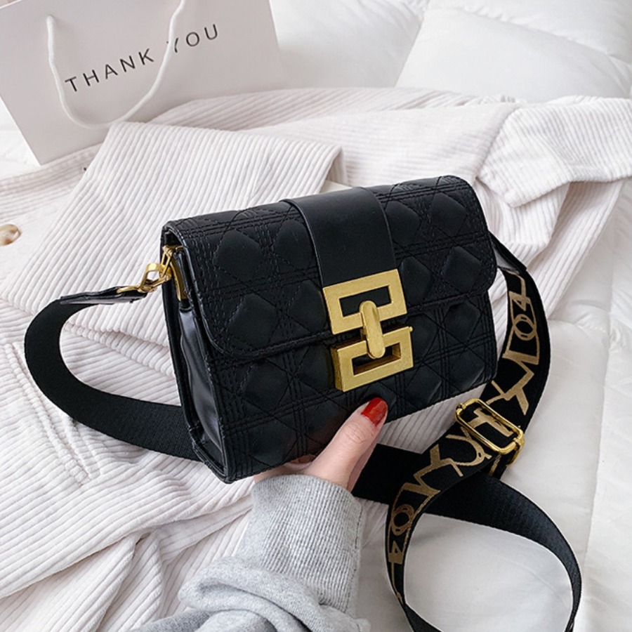 

Lovely Casual Letter Print Black Crossbody Bag
