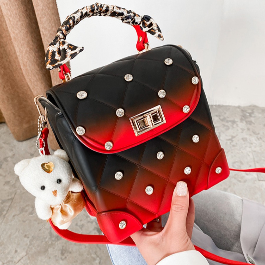 

Lovely Casual Gradient Sequined Dull Red Crossbody Bag