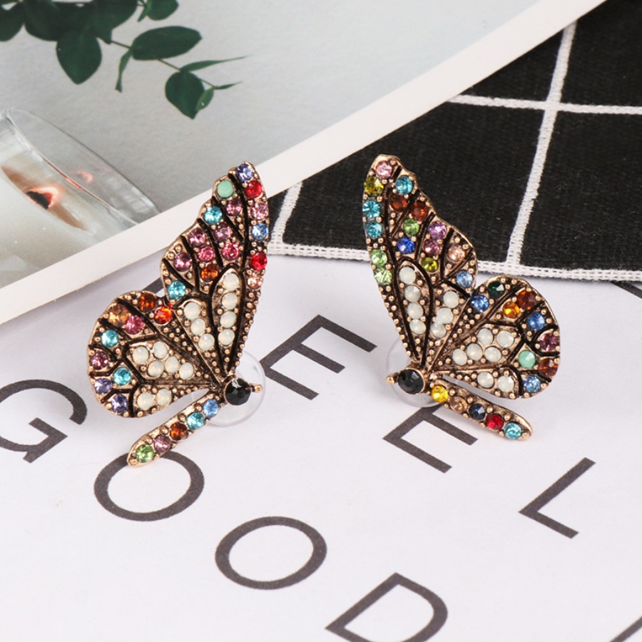 

LW Casual Butterfly Multicolor Earring, Multi