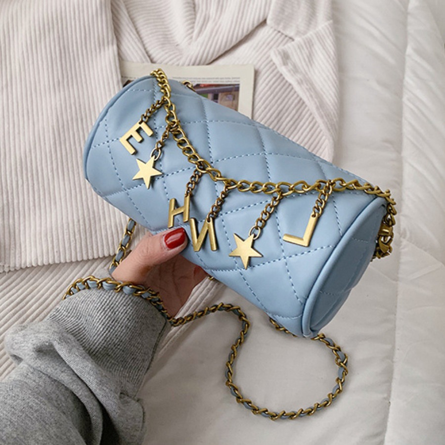 

Lovely Casual Letter Star Blue Crossbody Bags