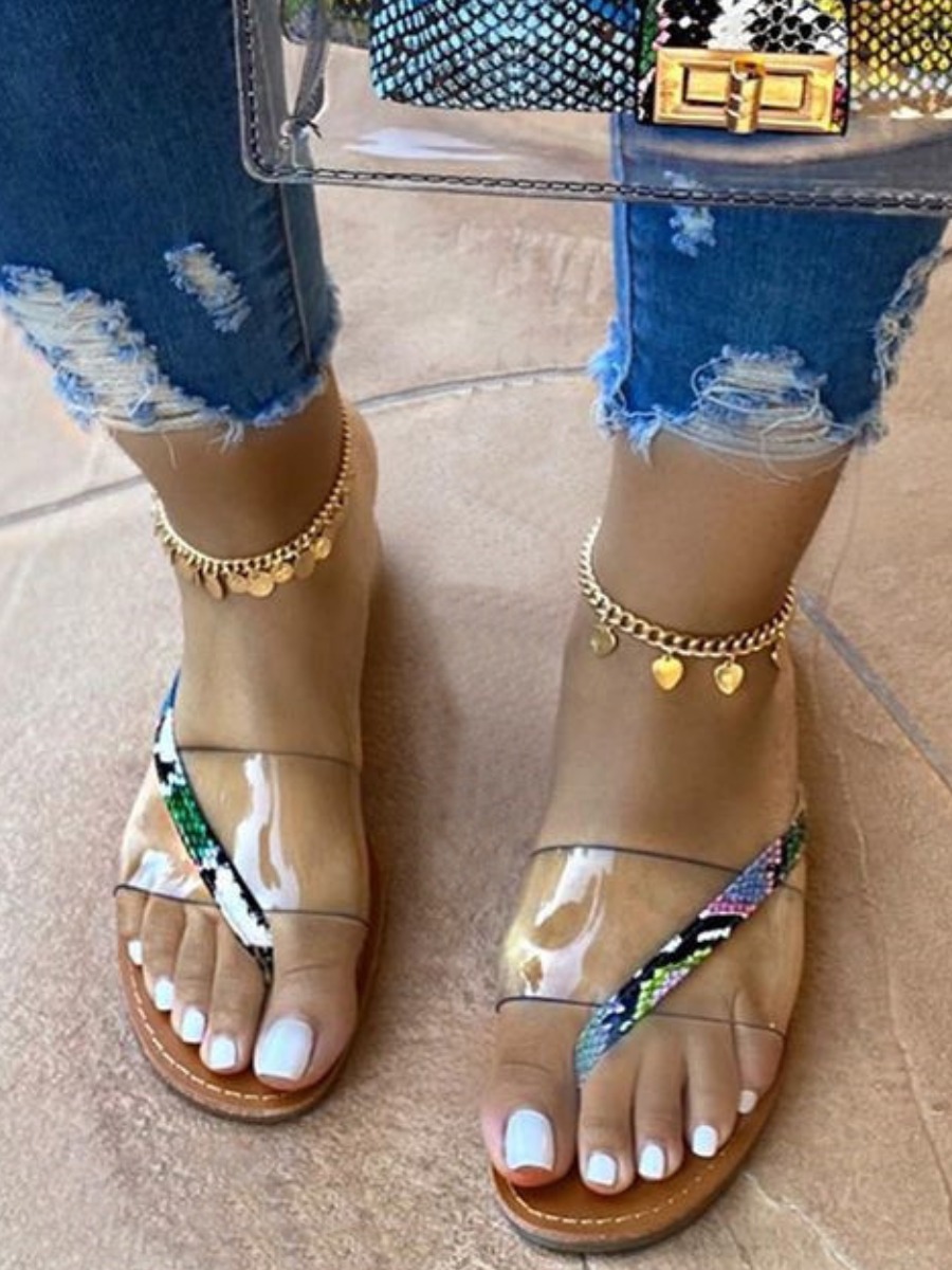 

LW Casual See-through Brown Slippers