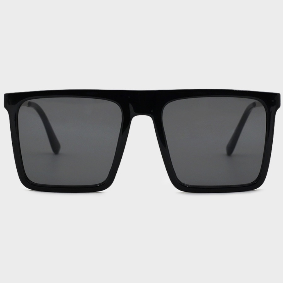 

Lovely Casual Metal Accessories Decoration Black Sunglasses
