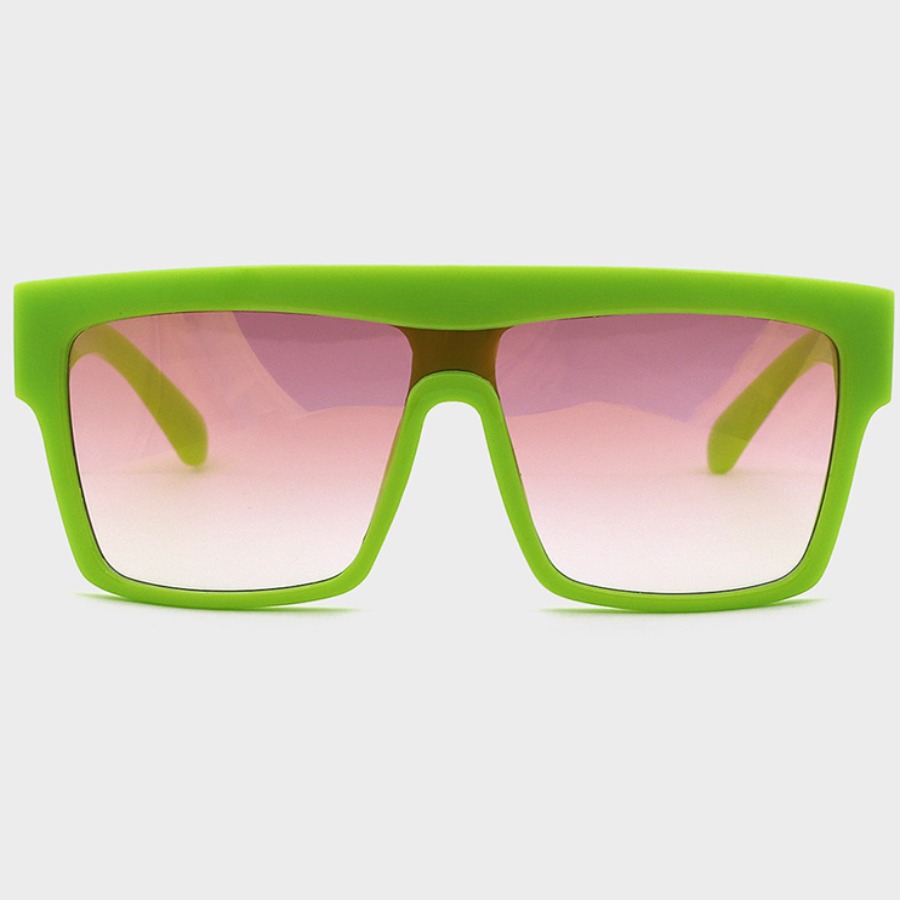 

Lovely Casual Patchwork Green Sunglasses