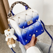 Lovely Casual Gradient Sequined Blue Crossbody Bag