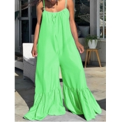 LW Plus Size Ruffle Design Loose Cami Jumpsuit