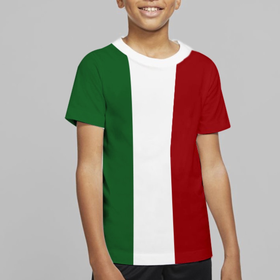 

Lovely Boy Casual O Neck Striped Multicolor T-shirt, Multicolor mstn
