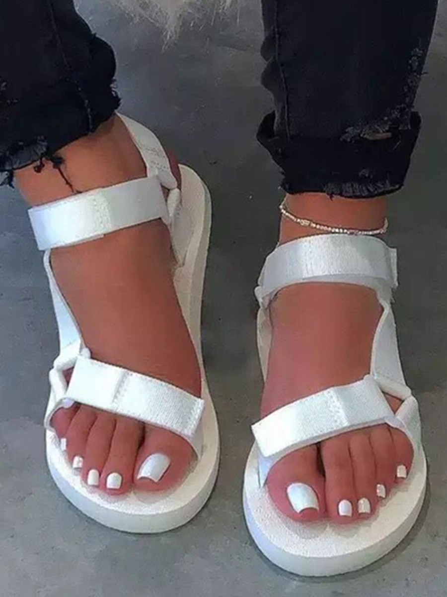 

Lovely Casual Bandage Design White Sandals