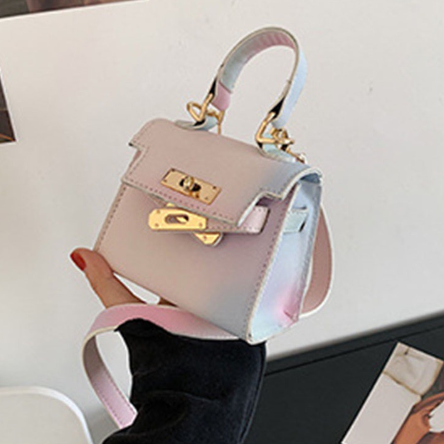 

Lovely Casual Gradient Metal Accessories Decoration Crossbody Bags
