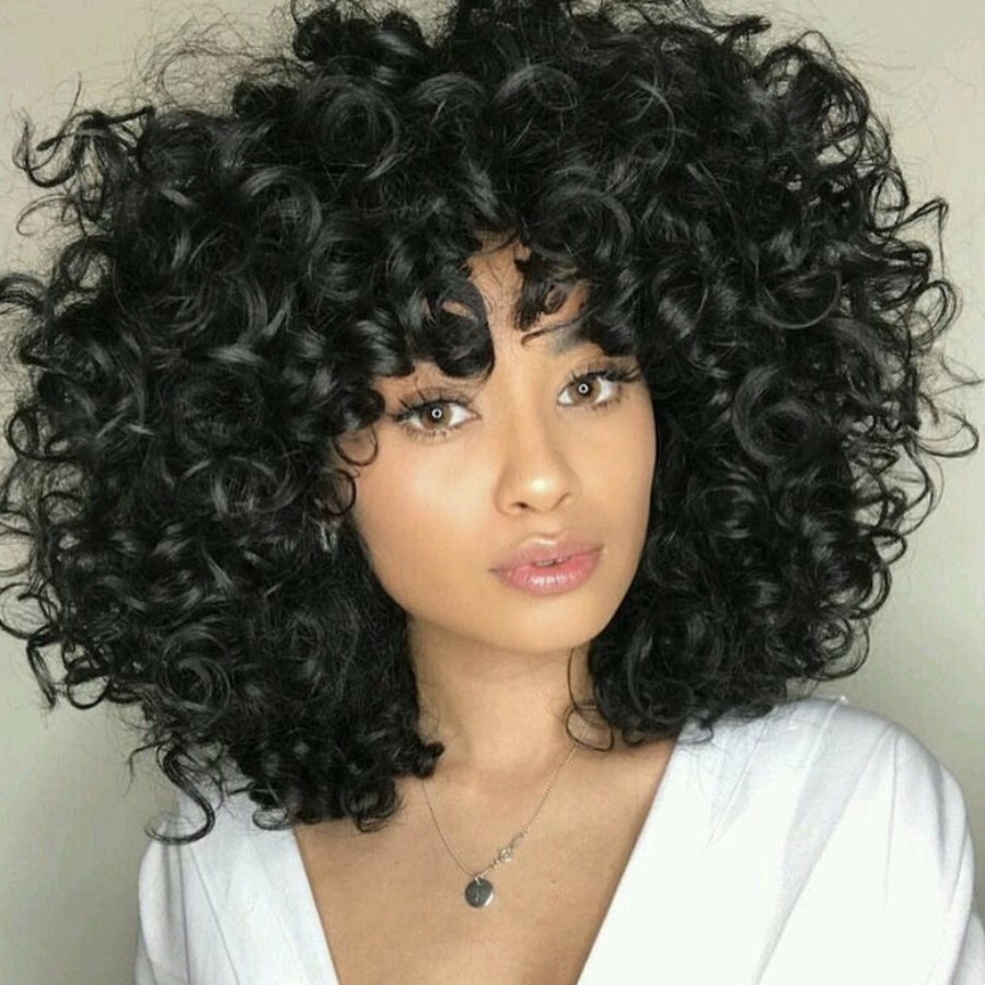 

Lovely Casual Curly Black Wig