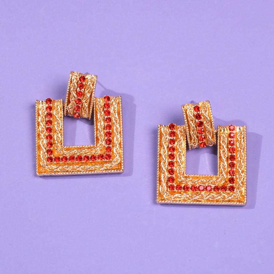 

Lovely Casual Hollow-out Red Earring