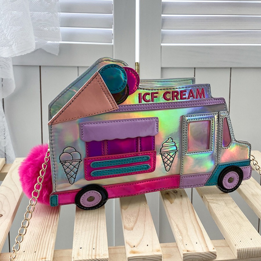 

LW Street Tie-dye Letter Print Multicolor Crossbody Bags, Multi