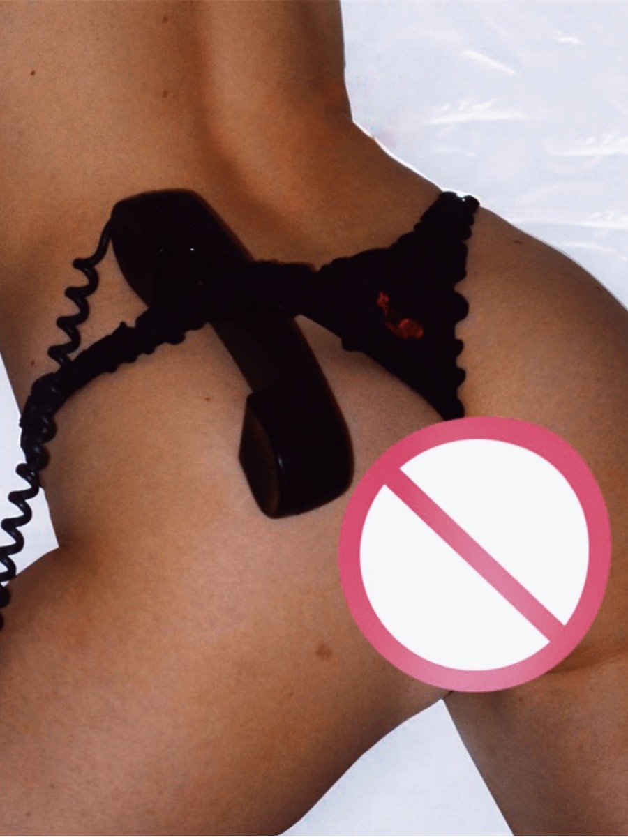 

Lovely Sweet Fold Design Black Panties