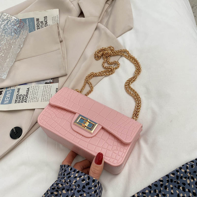 

Lovely Street Chain Strap Pink Crossbody Bags