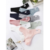 LW 3 Casual Rib-Knit Multicolor Panties (Random Co