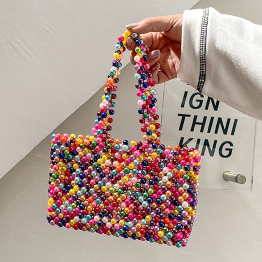 

Lovely Casual Pearl Decoration Multicolor Messenger Bags, Multi