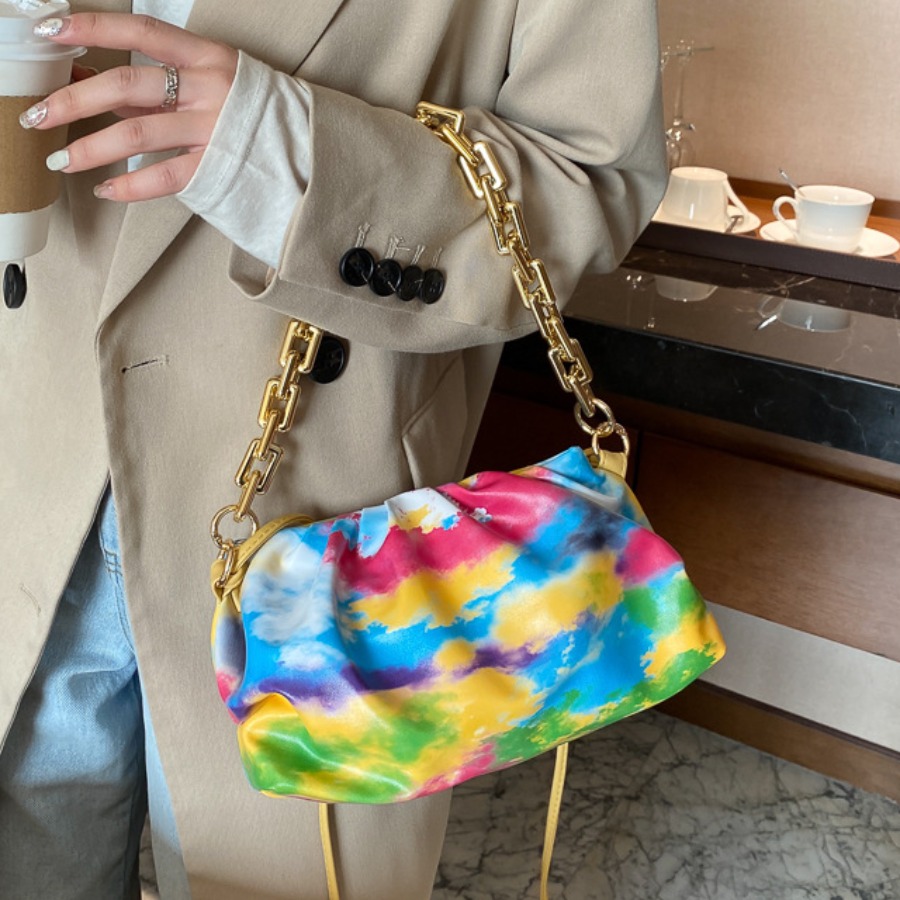 

Lovely Casual Chain Strap Multicolor Crossbody Bag, Multi