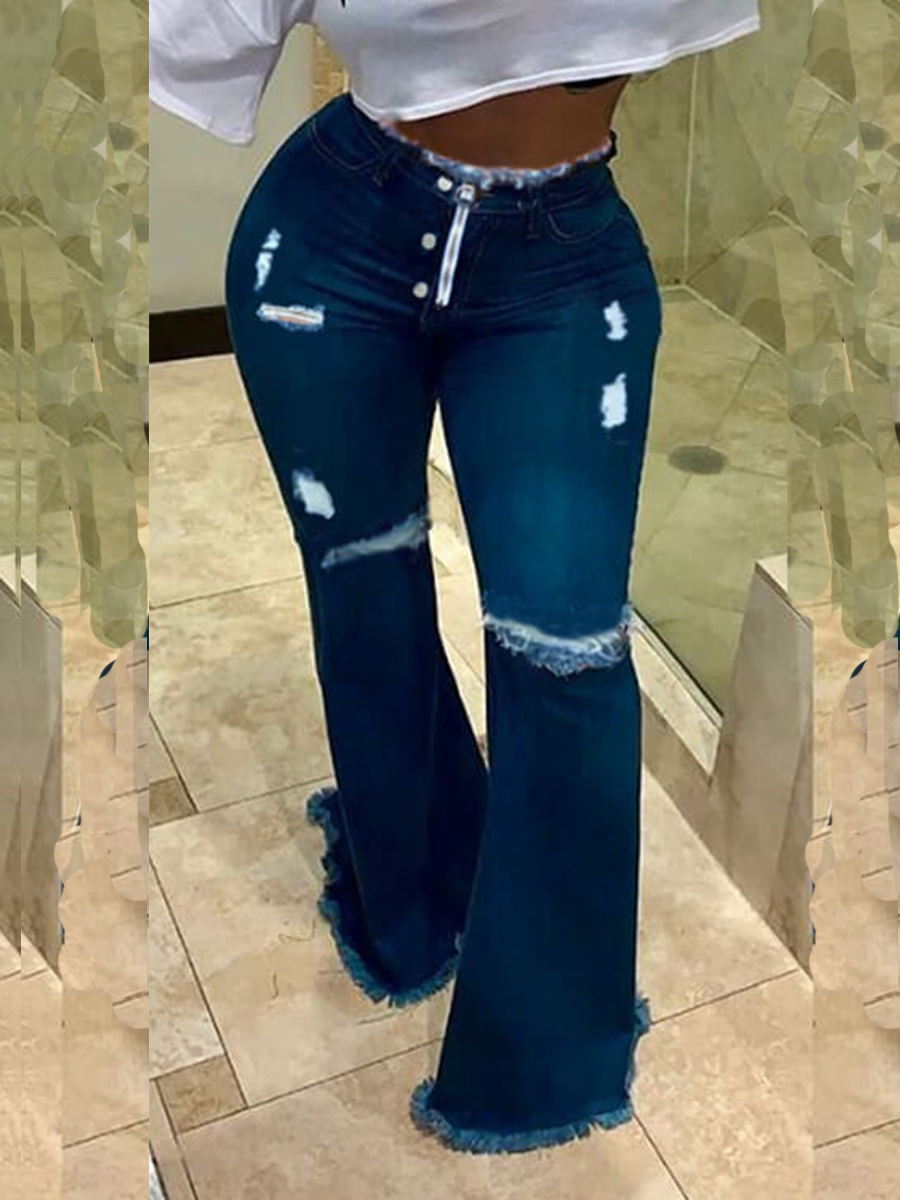 

LW Casual Flared Blue Jeans