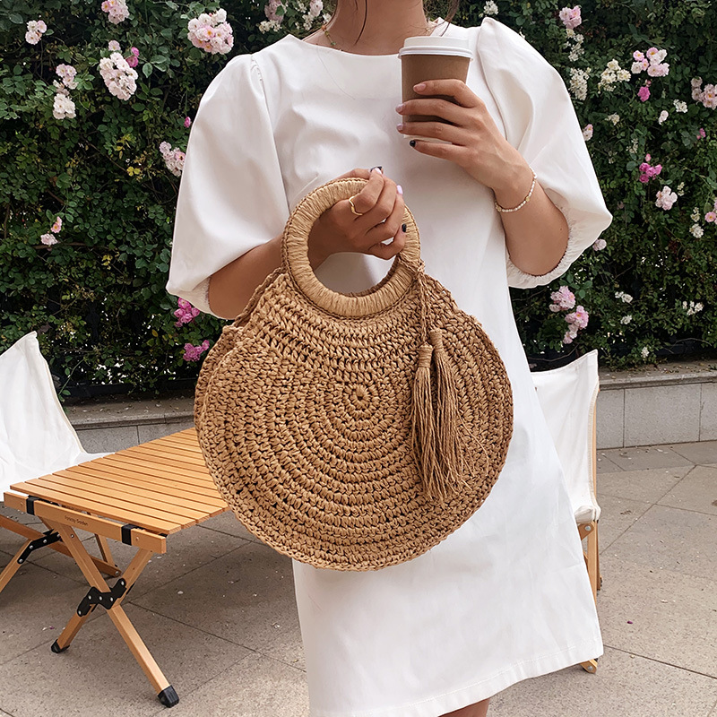 

Lovely Casual Woven Khaki Messenger Bag