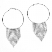 LW SXY Tassel Design Silver Earring
