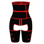 LW Casual Hollow-out Patchwork Red Waist Trainer
