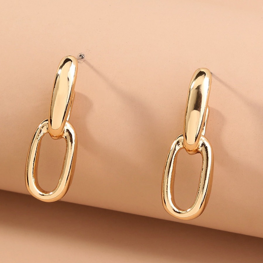 

Lovely Casual Hollow-out Gold Earring