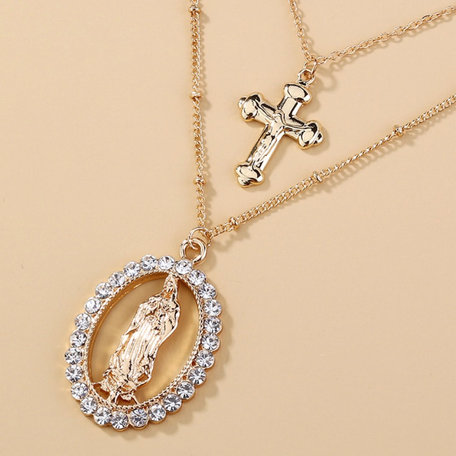 

Lovely Casual Pearl Chain Decoration Gold Multilayer Necklace