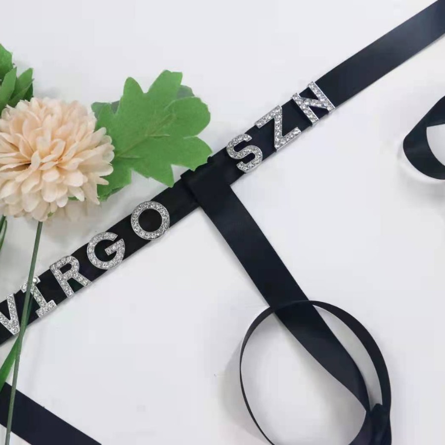 

Lovely Virgo Sexy Letter Decoration Pure White Body Chain
