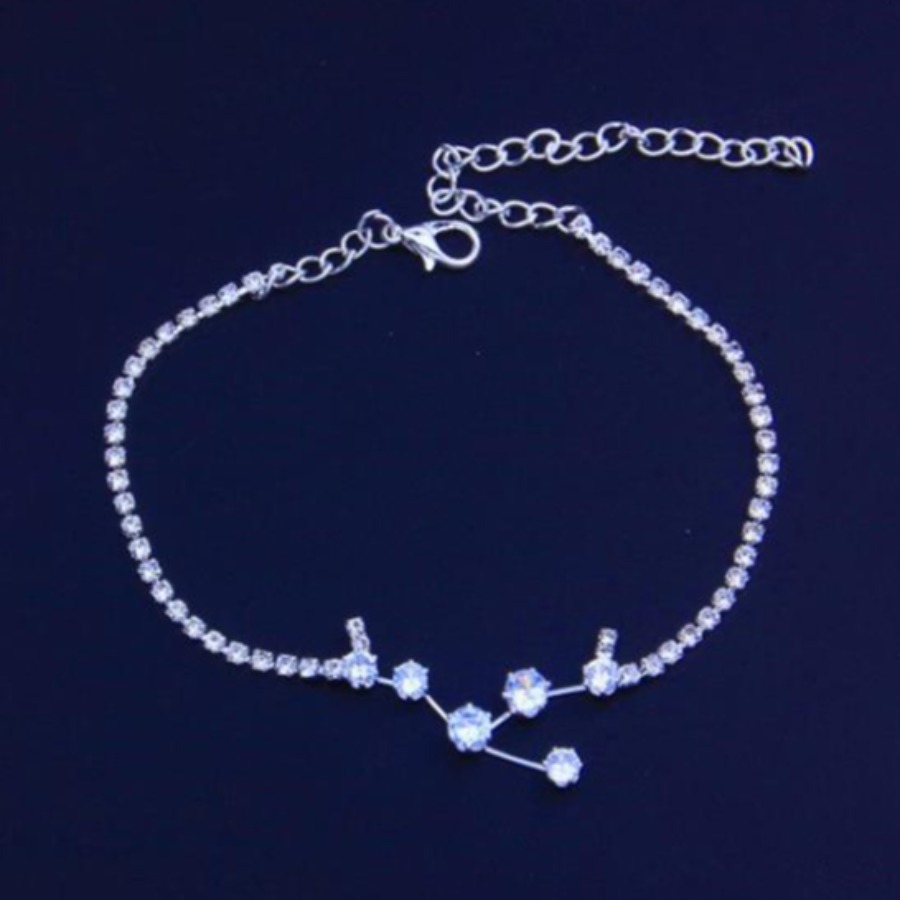 

Lovely Taurus Casual Pearl Chain Decoration Grey Body Chain