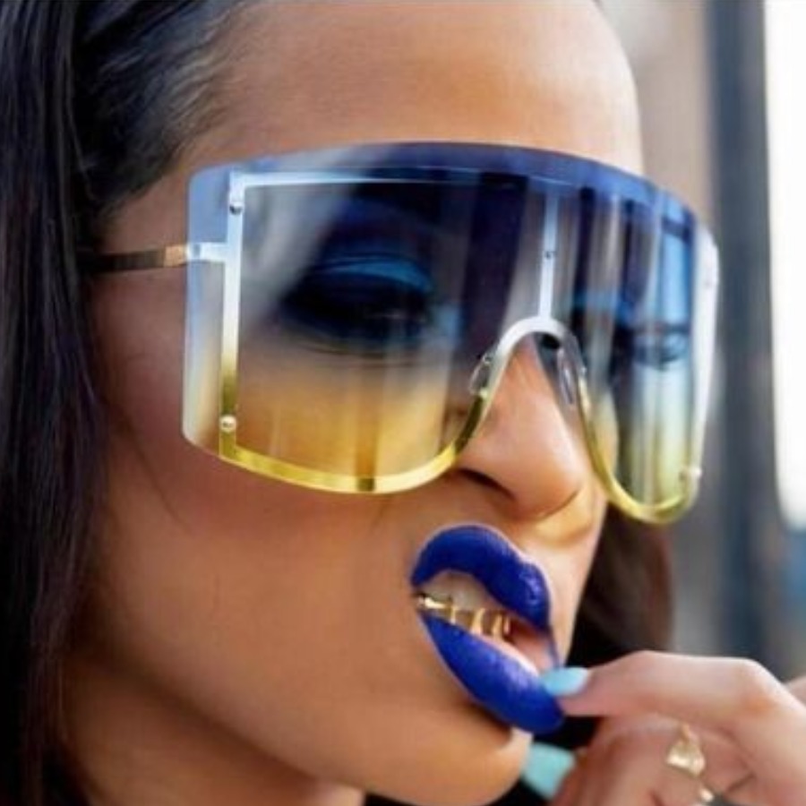 LovelyWholesale Casual Gradient Blue Sunglasses All Seasons Casual Basic Spring Summer 2024